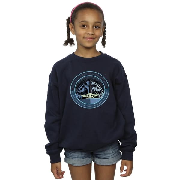 Star Wars Girls The Mandalorian Grogu Ready For Adventure Sweatshirt