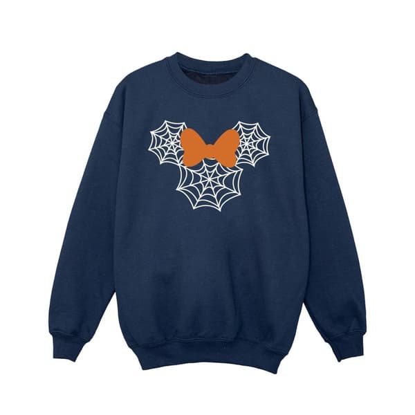 Disney Minnie Mouse-tröja med spindelnätshuvud för flickor Navy Blue 12-13 Years