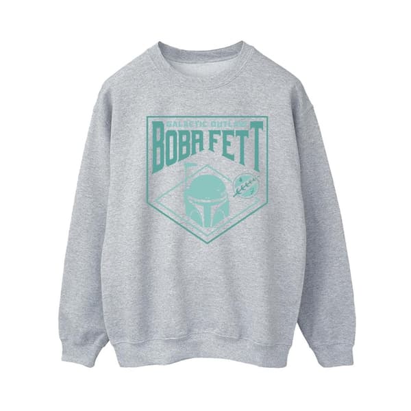 Star Wars Dam/Tjej The Book Of Boba Fett Galactic Helm Chest Sweatshirt