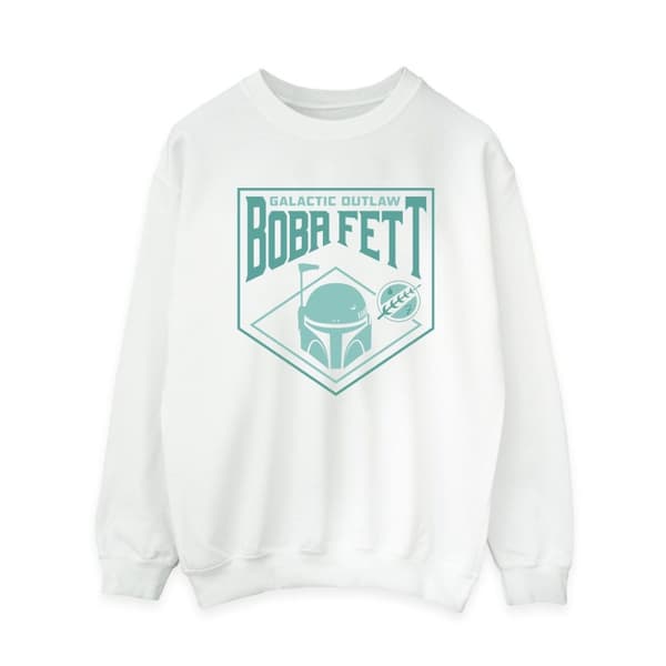 Star Wars Dam/Tjej The Book Of Boba Fett Galactic Helm Chest Sweatshirt