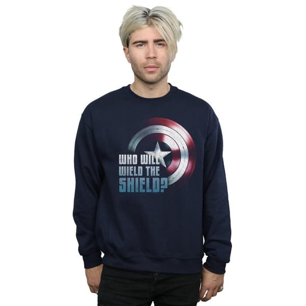 Marvel Mens The Falcon And The Winter Soldier Wield The Shield Sweatshirt