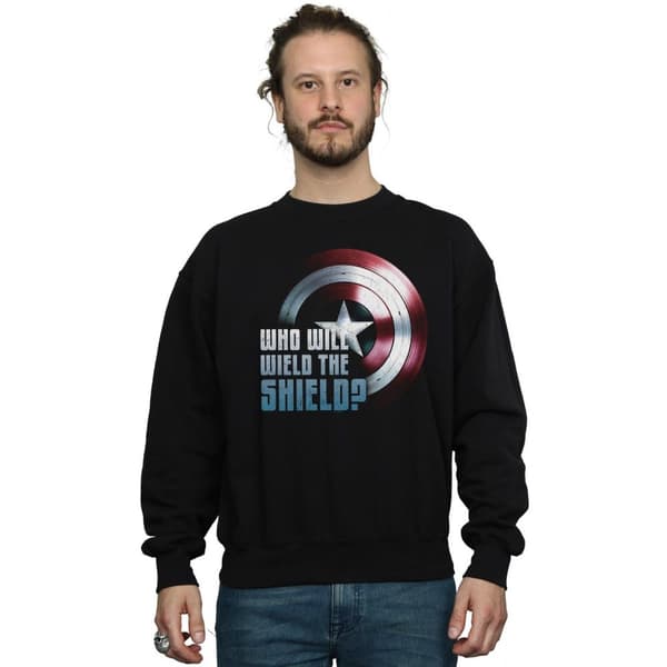 Marvel Mens The Falcon And The Winter Soldier Wield The Shield Sweatshirt