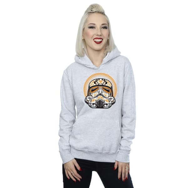 Star Wars Kvinnor/Ladies Stormtrooper Dia De Los Muertos Hoodie