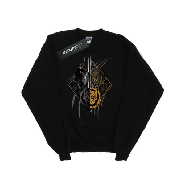 Marvel Boys Black Panther Vs Killmonger Sweatshirt Black 9-11 Years
