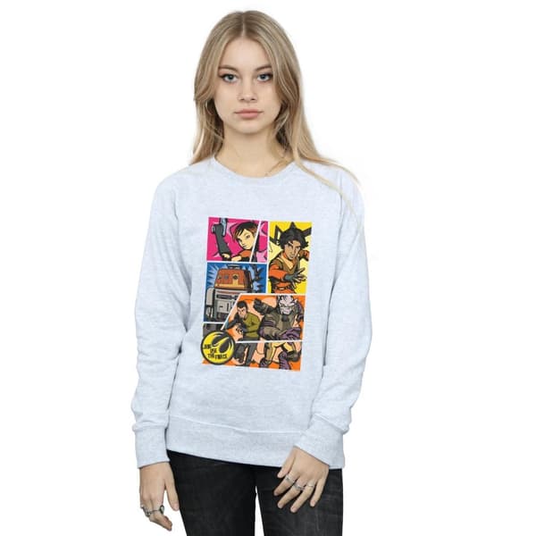 Star Wars Womens/Ladies Rebels Comic Strip Sweatshirt