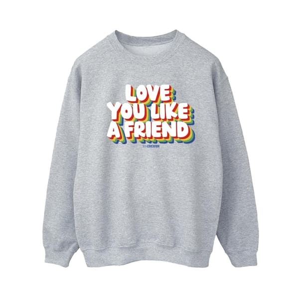 Netflix Sweatshirt - Kvinnor/Damer Sex Education Love Like A Friend