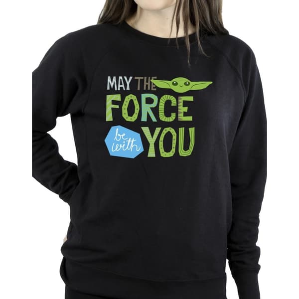 Star Wars Womens/Ladies The Mandalorian May The Force Be With You Sweatshirt