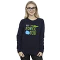Pikkukuva 2 / 4: Star Wars Womens/Ladies The Mandalorian May The Force Be With You Sweatshirt