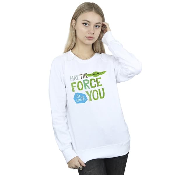 Star Wars Womens/Ladies The Mandalorian May The Force Be With You Sweatshirt