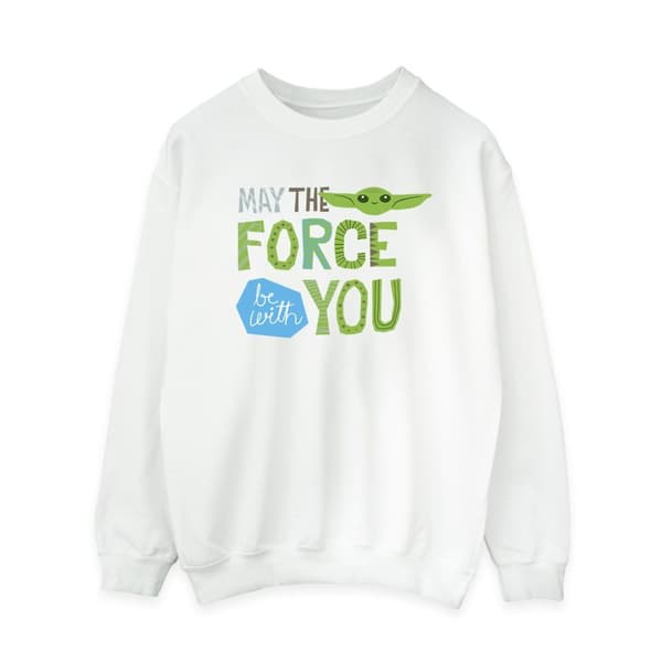 Star Wars Womens/Ladies The Mandalorian May The Force Be With You Sweatshirt