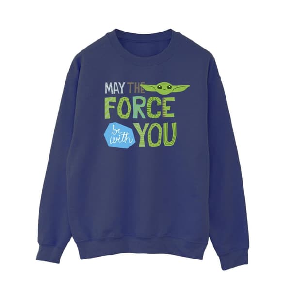 Star Wars Womens/Ladies The Mandalorian May The Force Be With You Sweatshirt