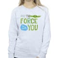 Miniatyrbillede 3 af 4: Star Wars Womens/Ladies The Mandalorian May The Force Be With You Sweatshirt