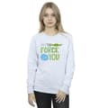 Miniatyrbillede 2 af 4: Star Wars Womens/Ladies The Mandalorian May The Force Be With You Sweatshirt