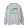Miniatyrbillede 1 af 4: Star Wars Womens/Ladies The Mandalorian May The Force Be With You Sweatshirt