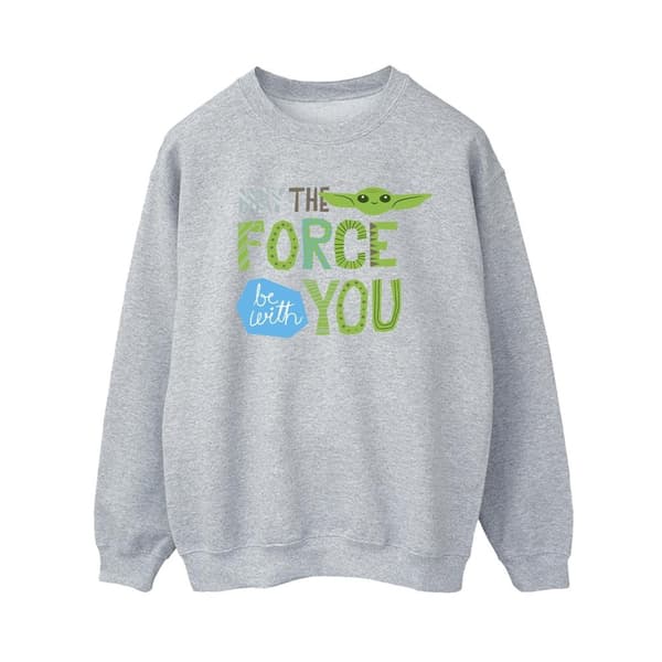 Star Wars Womens/Ladies The Mandalorian May The Force Be With You Sweatshirt
