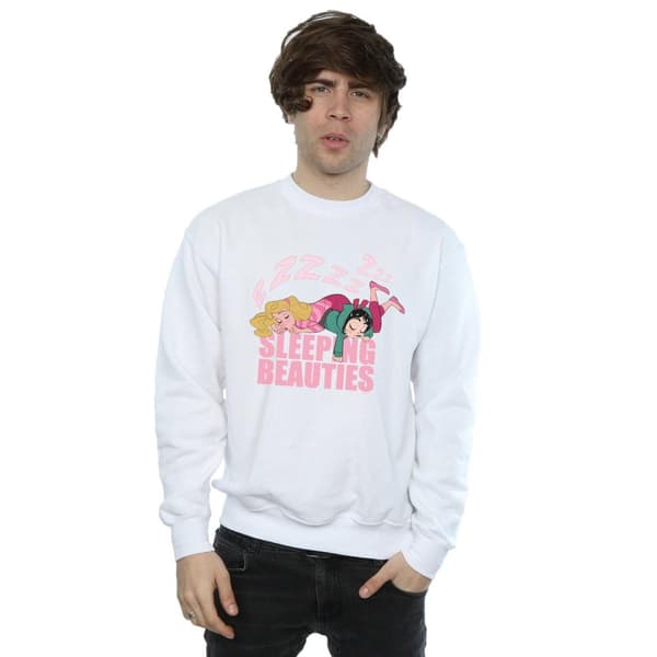 Disney Mens Wreck It Ralph Aurora And Vanellope Sweatshirt