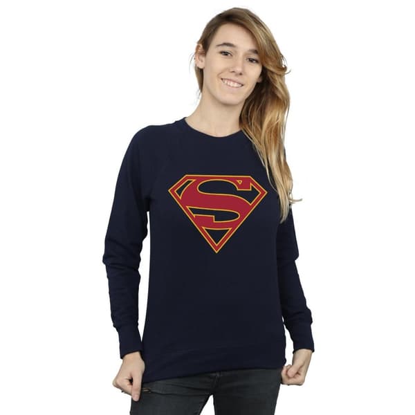 DC Comics Sweatshirt med Supergirl-logga för damer/kvinnor