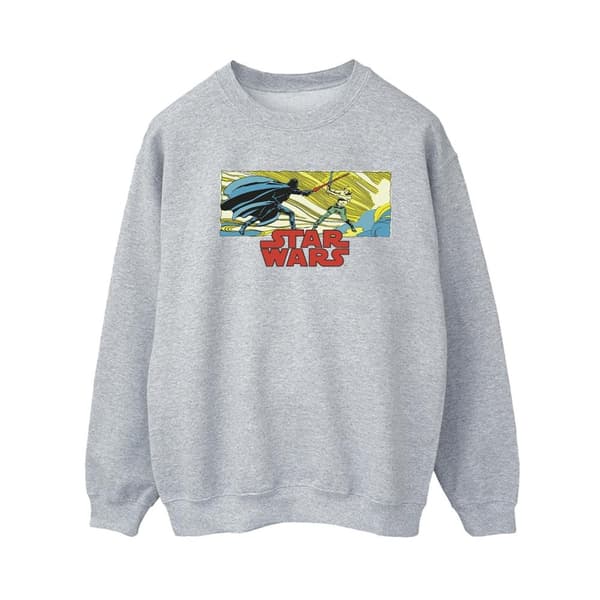 Star Wars Womens/Ladies Comic Strip Luke And Vader Sweatshirt