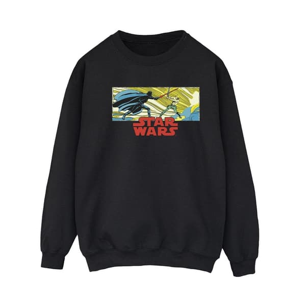 Star Wars Womens/Ladies Comic Strip Luke And Vader Sweatshirt