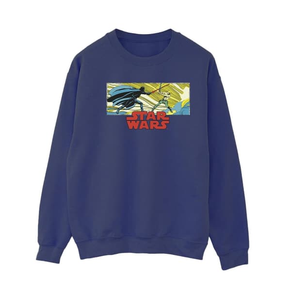 Star Wars Womens/Ladies Comic Strip Luke And Vader Sweatshirt