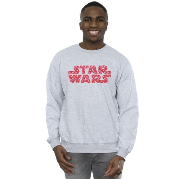 Star Wars Mens Heart Logo Sweatshirt