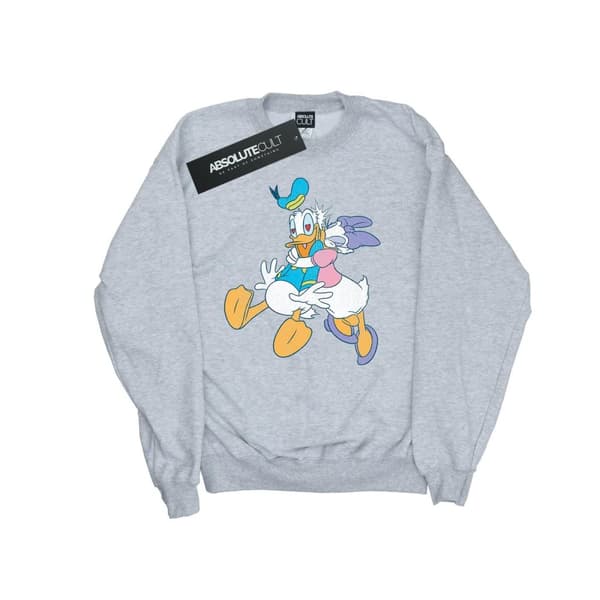 Disney Mens Donald And Daisy Duck Kiss Sweatshirt