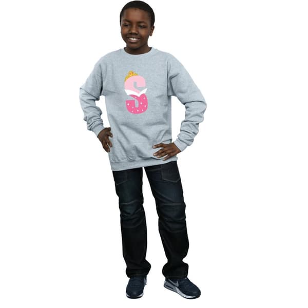 Disney Sweatshirt med alfabetet S för Törnrosa för pojkar