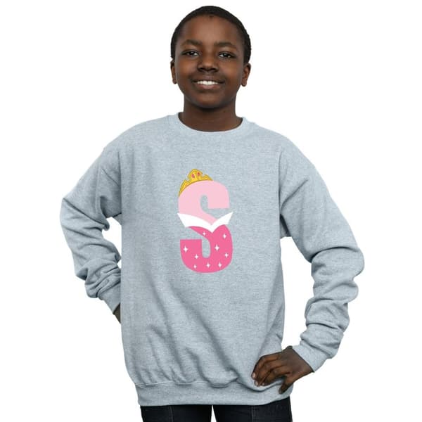 Disney Sweatshirt med alfabetet S för Törnrosa för pojkar