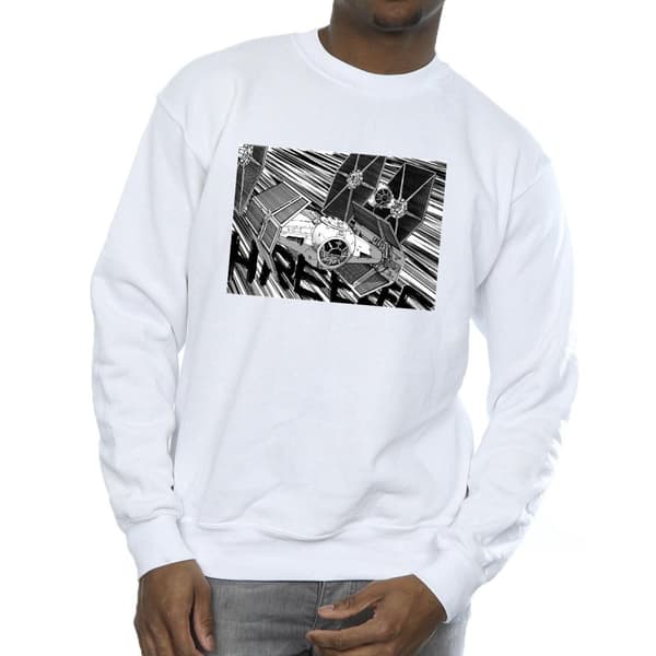 Star Wars Mens Anime Plane Sweatshirt