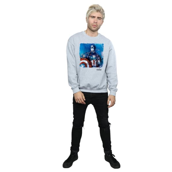 Marvel Mens Captain America Art Sweatshirt