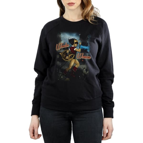 DC Comics Dam/Tjej Wonder Woman Bombshell Cover Sweatshirt