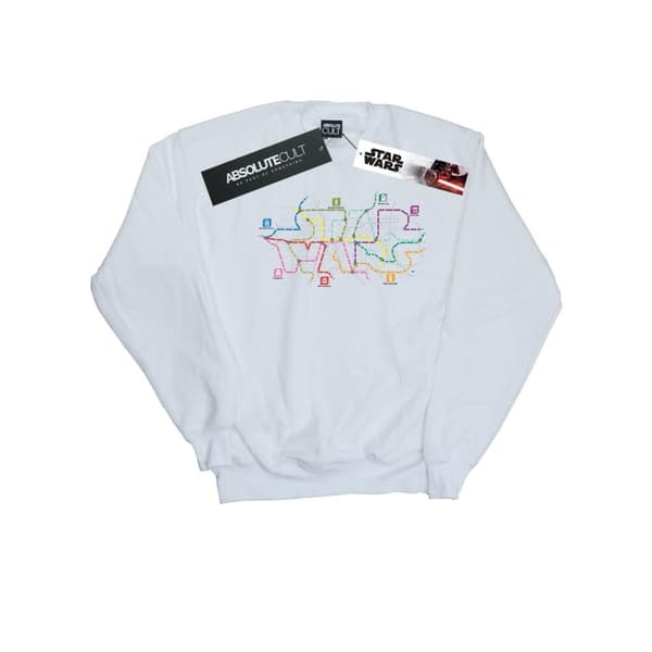 Star Wars Sweatshirt med tunnelbanekarta och logotyp för damer/kvinnor