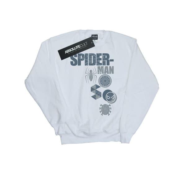 Marvel Sweatshirt med Spider-Man-märken för herrar