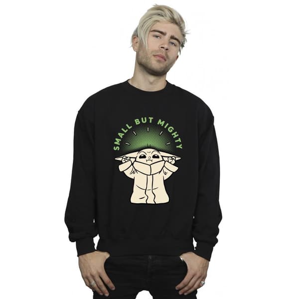 Star Wars Mens The Mandalorian Small But Mighty Grogu Sweatshirt