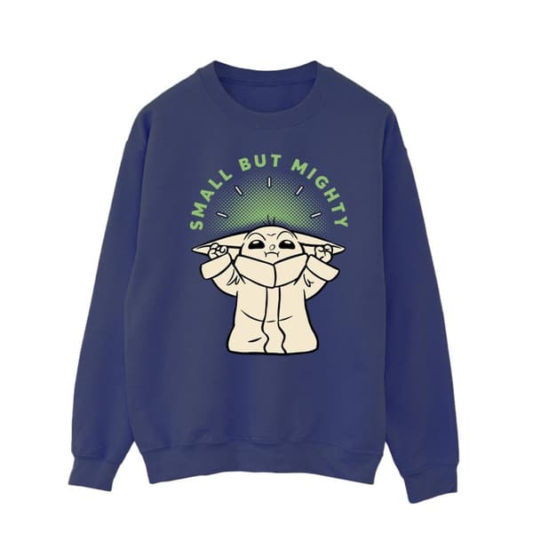 Star Wars Mens The Mandalorian Small But Mighty Grogu Sweatshirt
