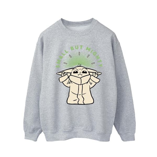 Star Wars Mens The Mandalorian Small But Mighty Grogu Sweatshirt