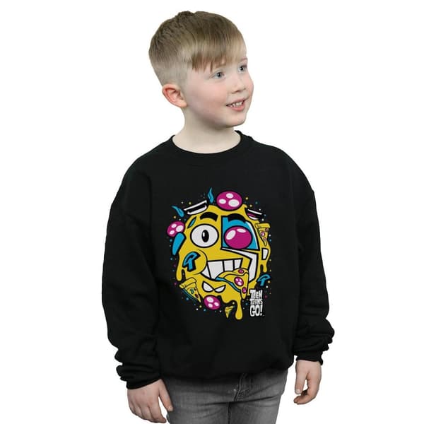 DC Comics Boys Teen Titans Go Pizza Face Sweatshirt