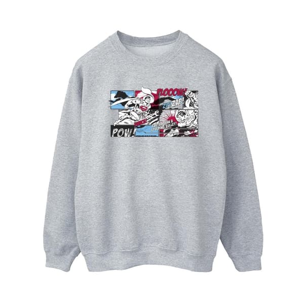 DC Comics Womens/Ladies Superman Comic Strip Sweatshirt Sports Grey M