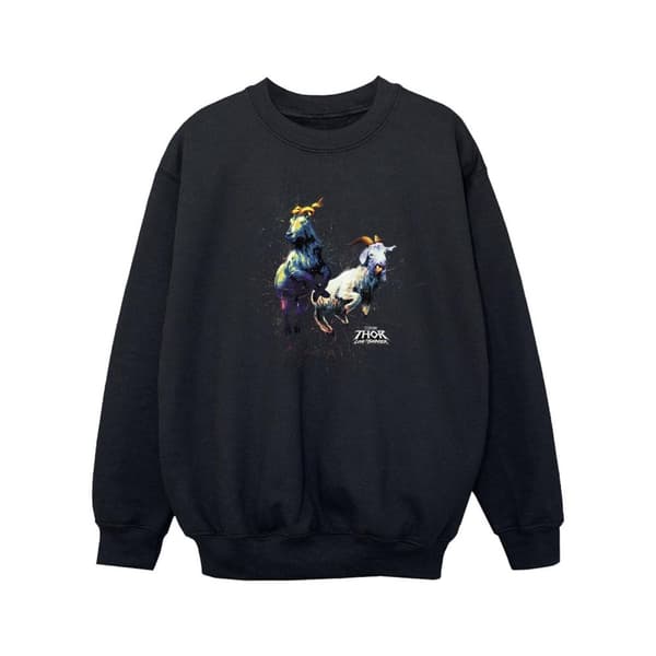 Marvel Girls Thor Love And Thunder Toothgnasher Flames Sweatshirt