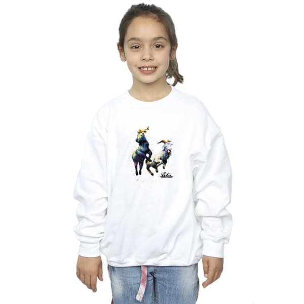 Marvel Girls Thor Love And Thunder Toothgnasher Flames Sweatshirt
