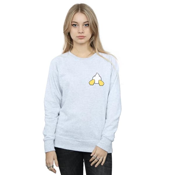 Disney Womens/Ladies Donald Duck Backside Breast Print Sweatshirt