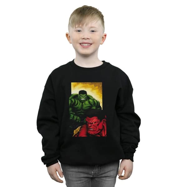 Marvel Boys Red Hulk Vs Green Hulk Sweatshirt