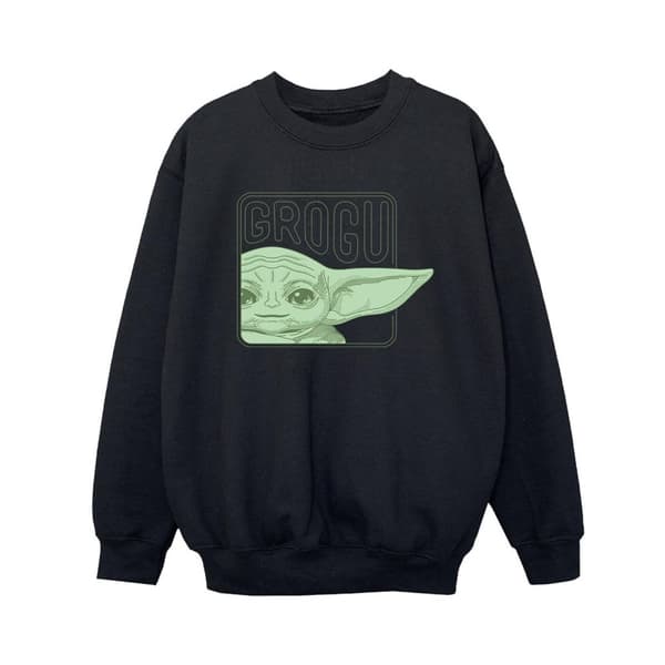 Star Wars Boys The Mandalorian Grogu Box Sweatshirt