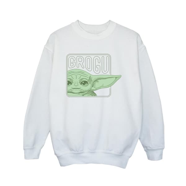Star Wars Boys The Mandalorian Grogu Box Sweatshirt
