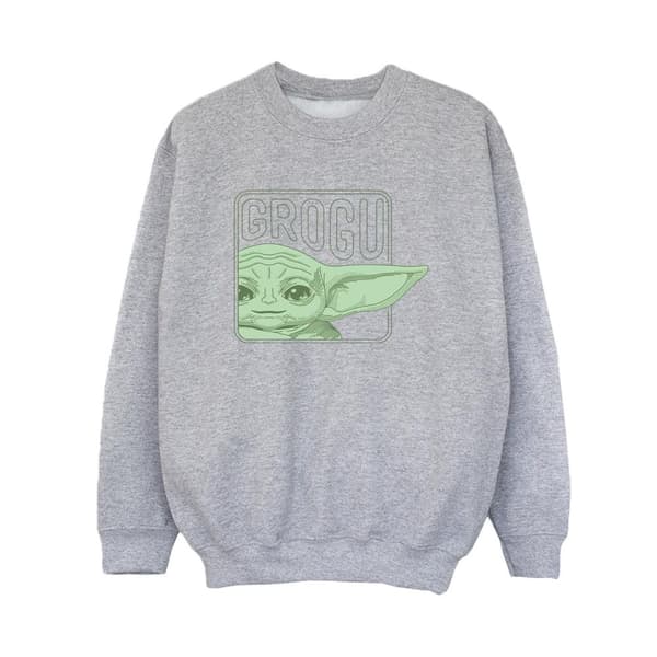 Star Wars Boys The Mandalorian Grogu Box Sweatshirt