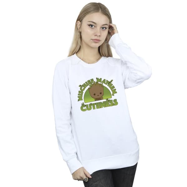 Marvel Womens/Ladies I Am Groot Mischief Mayhem Sweatshirt