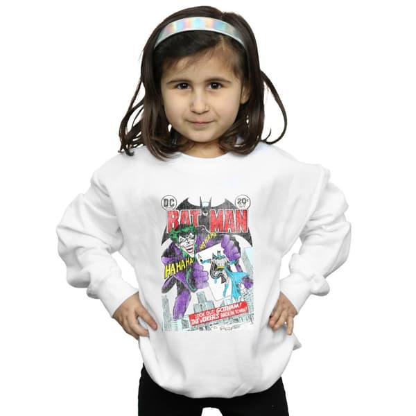 DC Comics Girls Batman Joker Playing Card Cover Sweatshirt
