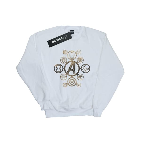 Marvel Mens Avengers Infinity War Icons Sweatshirt White XXL
