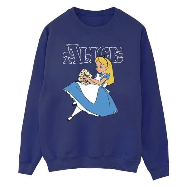 Disney Sweatshirt med blommor från Alice i underlandet