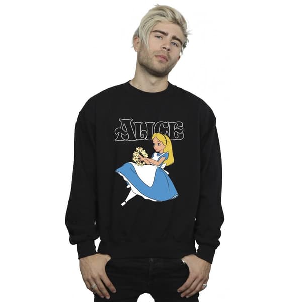 Disney Sweatshirt med blommor från Alice i underlandet
